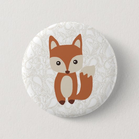 Cute Baby Fox Ronde Button 5,7 Cm (Voorkant)