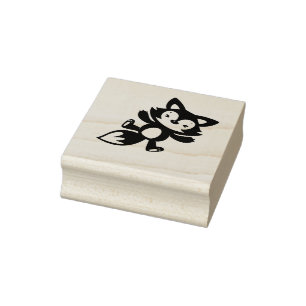 Cute Baby Fox Rubberstempel