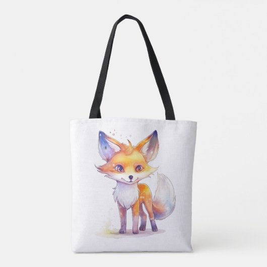 Cute Baby Fox Schouder Tas (Achterkant)