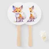 Cute Baby Fox set ventilatoren Handwaaier (Voorkant en achterkant)