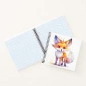 Cute Baby Fox Spiral Notitieboek (Binnen)