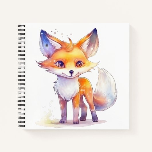 Cute Baby Fox Spiral Notitieboek (Voorkant)