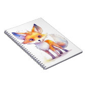 Cute Baby Fox Spiral Photo Notitieboek (Rechterzijde)