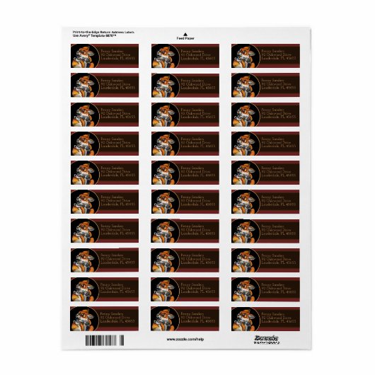 Cute Baby Fox Tea Time! Etiket (Full Sheet)