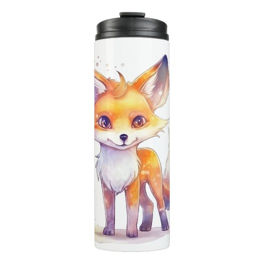 Cute Baby Fox Thermal Tumbler Thermosbeker (Voorkant)