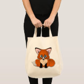 Cute Baby Fox Tote Bag (Voorkant (product))