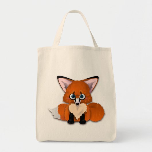 Cute Baby Fox Tote Bag (Voorkant)
