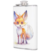Cute Baby Fox Vinyl Wrapped Flask Heupfles (Links)