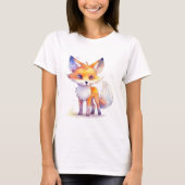 Cute Baby Fox Women's T-Shirt (Voorkant)