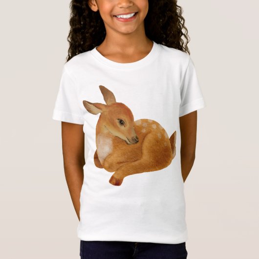 Cute Baby Gazelle voor kinderen met T-shirt (Voorkant)