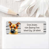 Cute Baby German Shepherd Dog Etiket (Insitu)