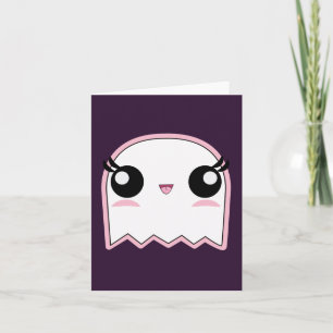 Cute Baby Ghost Note Card Kaart