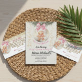  cute baby Gingerbread in Christmas Bauble  Kaart