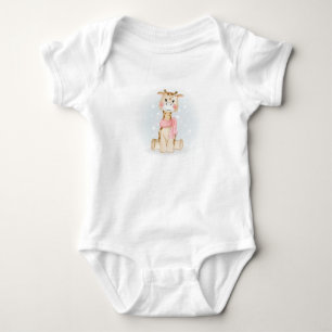 Cute Baby Giraffe Baby Bodysuit (0-24M)