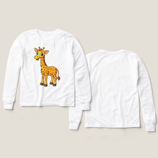 Cute Baby Giraffe Cartoon-35281 (Voorkant /achterkant)