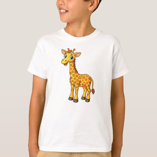 Cute Baby Giraffe Cartoon-35281 T-shirt (Voorkant)