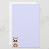 Cute baby giraffe cartoon kinderen briefpapier (Voorkant / Achterkant)