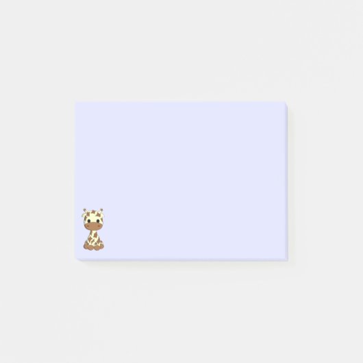 Cute baby giraffe cartoons meisjes post-it® notes (Voorkant)