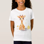 Cute Baby Giraffe Kind Jersey T-Shirt (Voorkant)