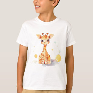Cute Baby Giraffe Kind T-Shirt