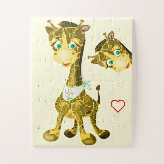 Cute Baby Giraffe Legpuzzel (Verticaal)