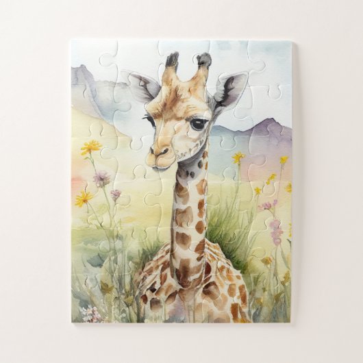 Cute Baby Giraffe Legpuzzel (Verticaal)