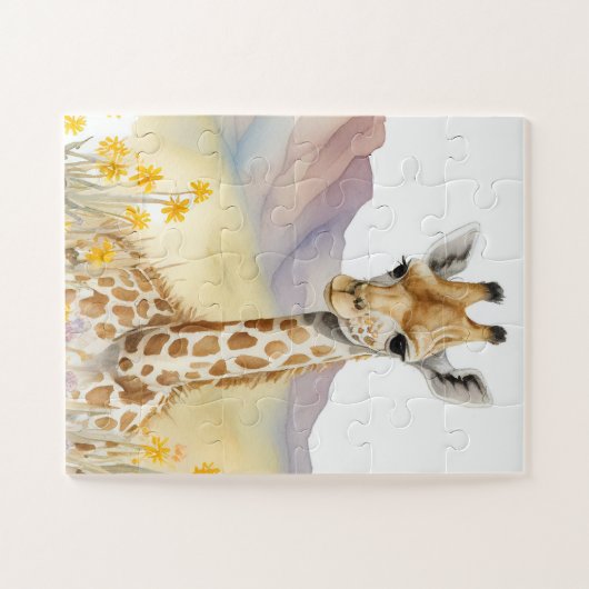 Cute Baby Giraffe Legpuzzel (Horizontaal)