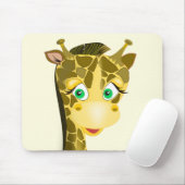 Cute Baby Giraffe - Muismat (Met muis)
