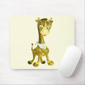 Cute Baby Giraffe Muismat (Met muis)