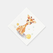 Cute Baby Giraffe Paper Napkin Servet (Hoek)