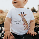 Cute Baby Giraffe Personalized<br><div class="desc">Cute baby giraffe gepersonaliseerd in shirt. Origineel kunstwerk van Komila Y.</div>