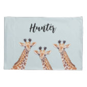 Cute Baby Giraffe Personalized Kussensloop (Achterkant)