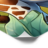 Cute Baby Giraffe Poster (Hoek)