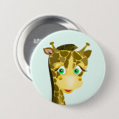 Cute Baby Giraffe Ronde Button 7,6 Cm (Voorkant /achterkant)