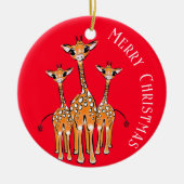 Cute Baby Giraffe, safari animals Ceramic Ornament (Voorkant)