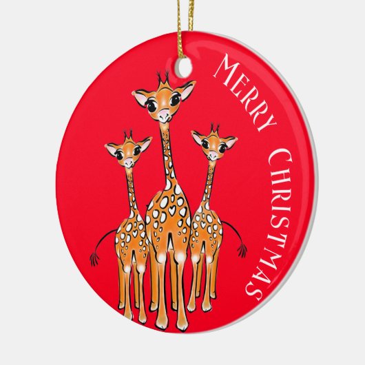 Cute Baby Giraffe, safari animals Ceramic Ornament (Links)