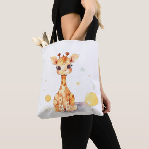 Cute Baby Giraffe Schouder Tas