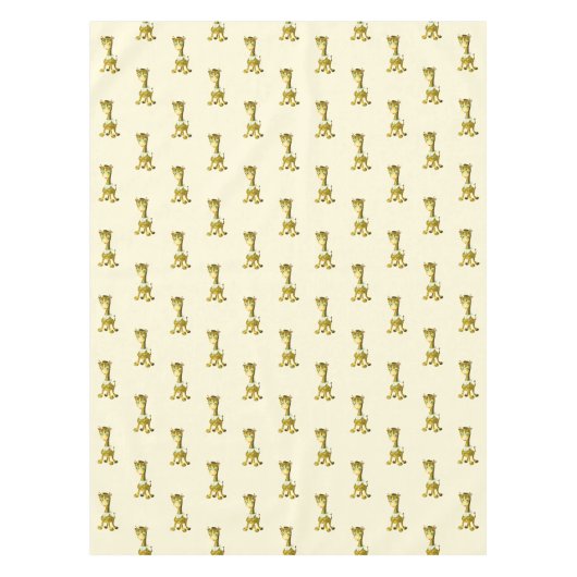 Cute Baby Giraffe Tafelkleed (Voorkant)