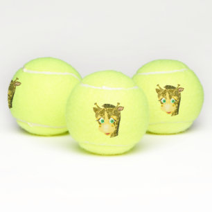 Cute Baby Giraffe Tennisballen