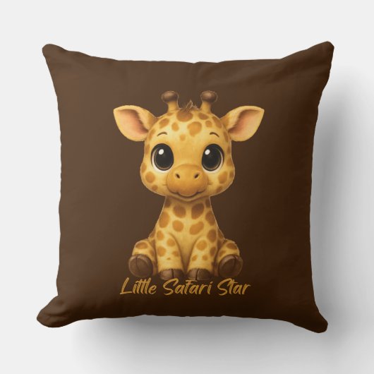 Cute Baby Giraffe Throw Pillow Kussen (Voorkant)