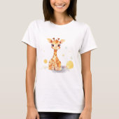 Cute Baby Giraffe Women's Basic T-Shirt (Voorkant)