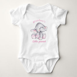 Cute Baby Girl Elephant Little Peanut Bodysuit