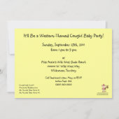 Cute Baby Girl & Horse Pony Aangepast Western Kaart (Achterkant)