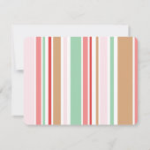 Cute Baby Girl in roze roze roze  Baby shower Bedankkaart (Achterkant)