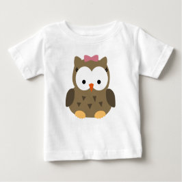 Cute Baby Girl Owl met Roze Bow