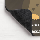 Cute Baby Girl Owl met Roze Bow Muismat (Hoek)