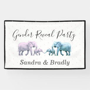 Cute Baby Girl Pink Elephants modern Baby shower Spandoek