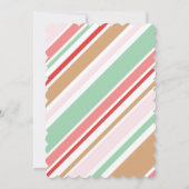 Cute Baby Girl Pink Pram Baby shower Invite Kaart (Achterkant)