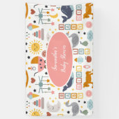 Cute Baby Girl Pink Speelgoed Pattern Baby shower Spandoek (Verticaal)