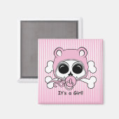 Cute Baby Girl Skull Magneet (Voorkant / Achterkant)